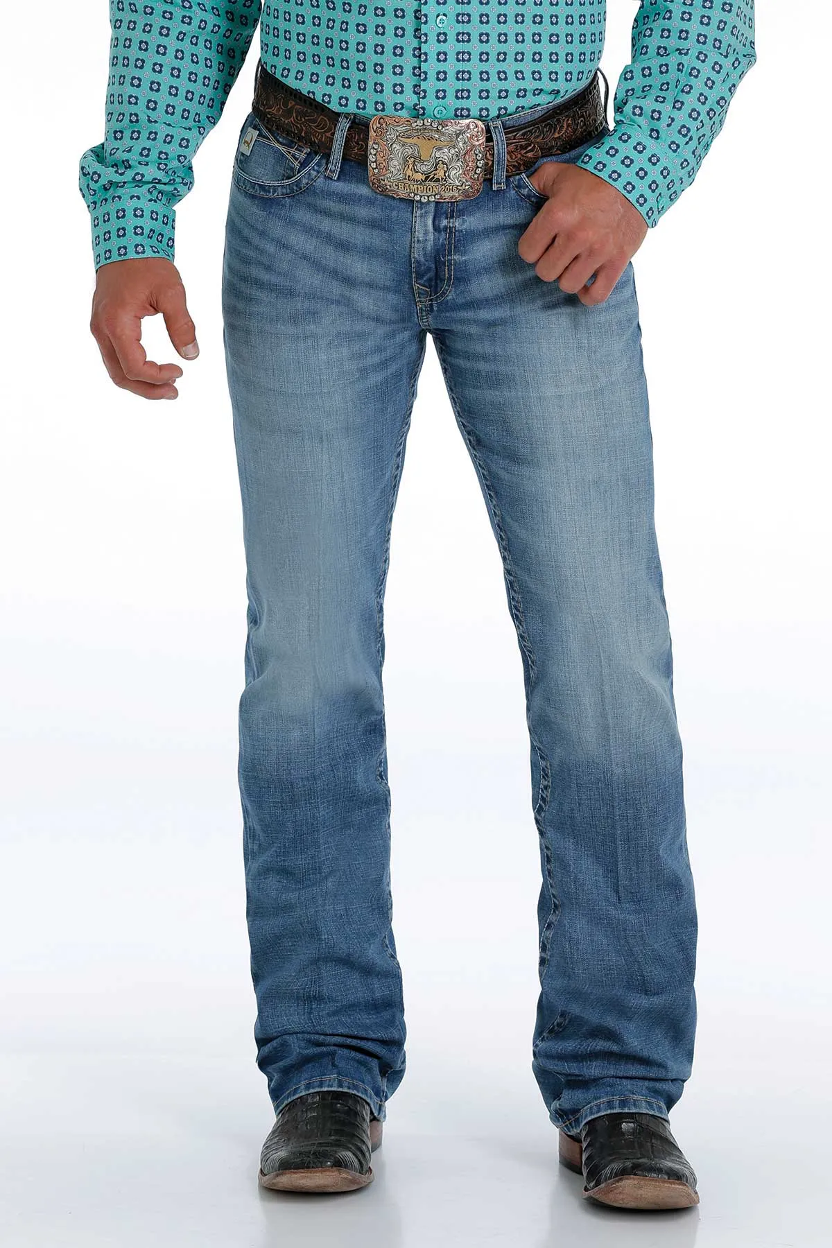 Mens Cinch Ian Medium Stonewash Jeans