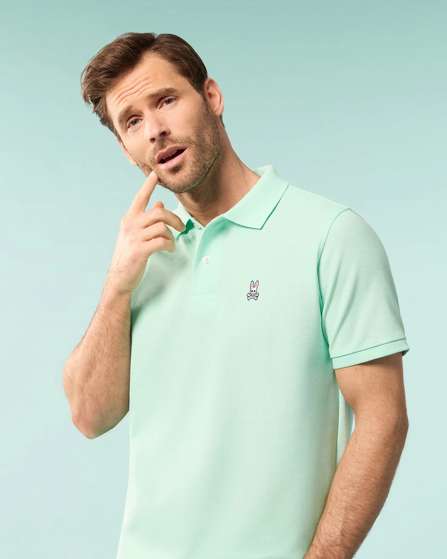 MENS CLASSIC PIQUE POLO SHIRT - B6K001C200