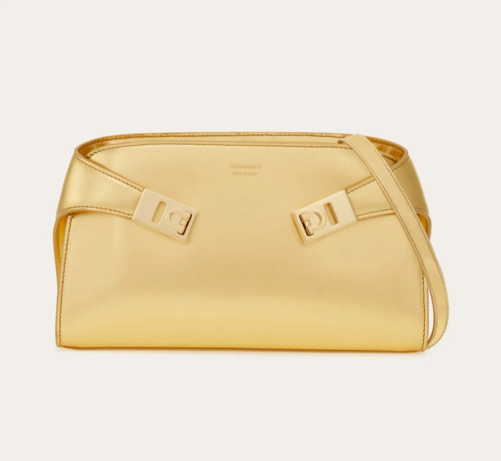 Metallic Hug mini crossbody bag