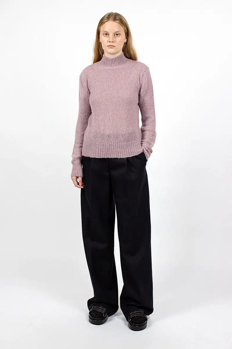 Mock Neck Jumper Lilac