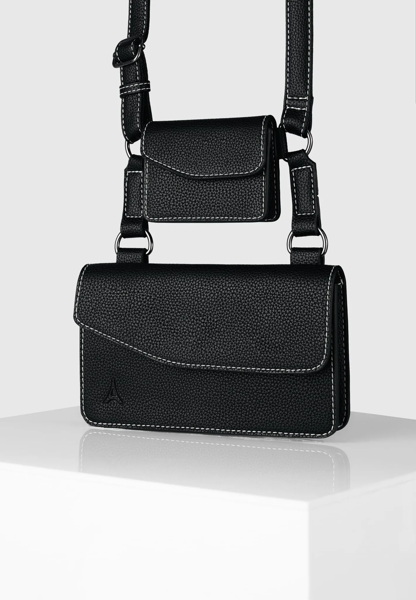 Monet Duo Crossbody Bag - Black