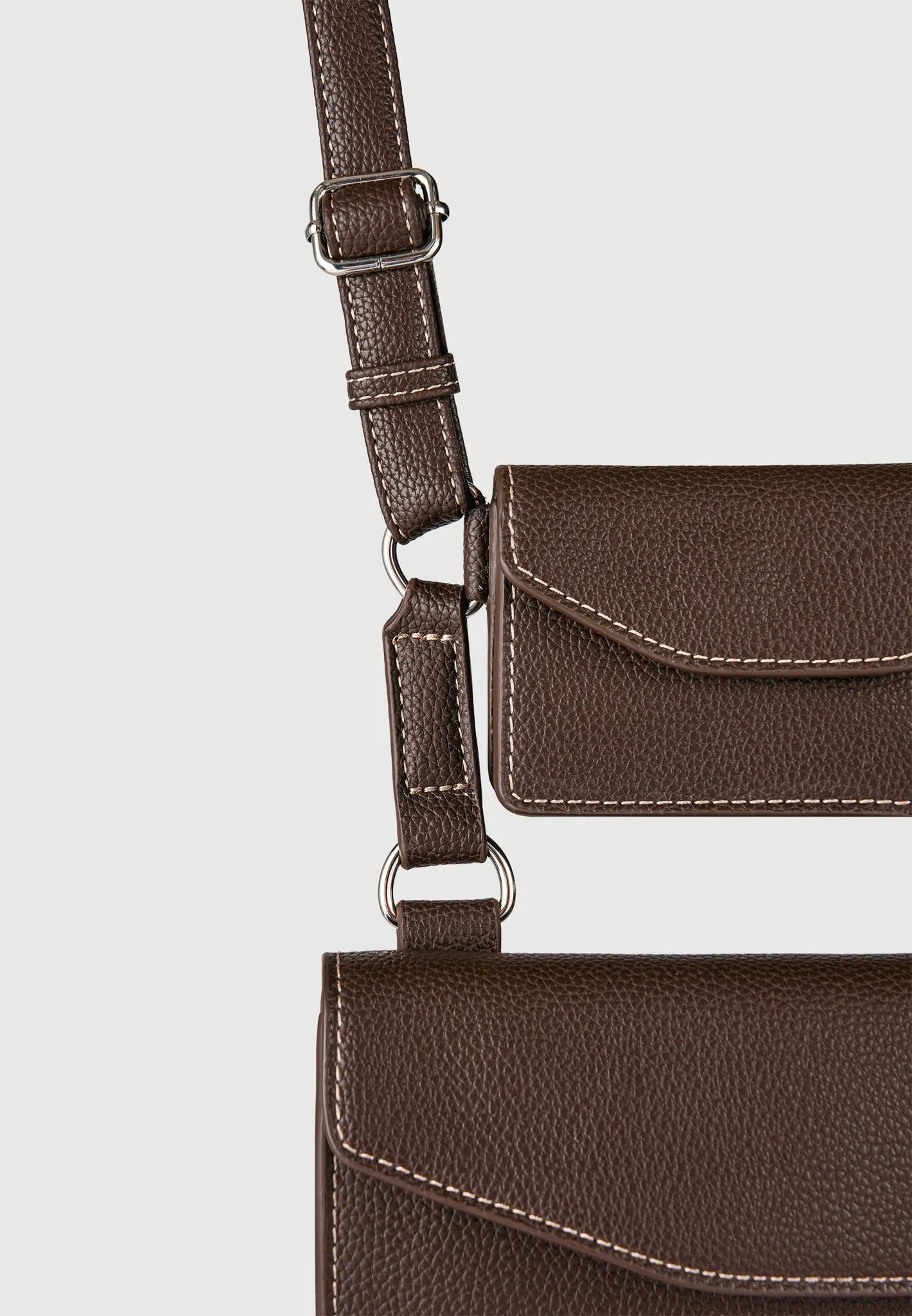 Monet Duo Crossbody Bag - Brown