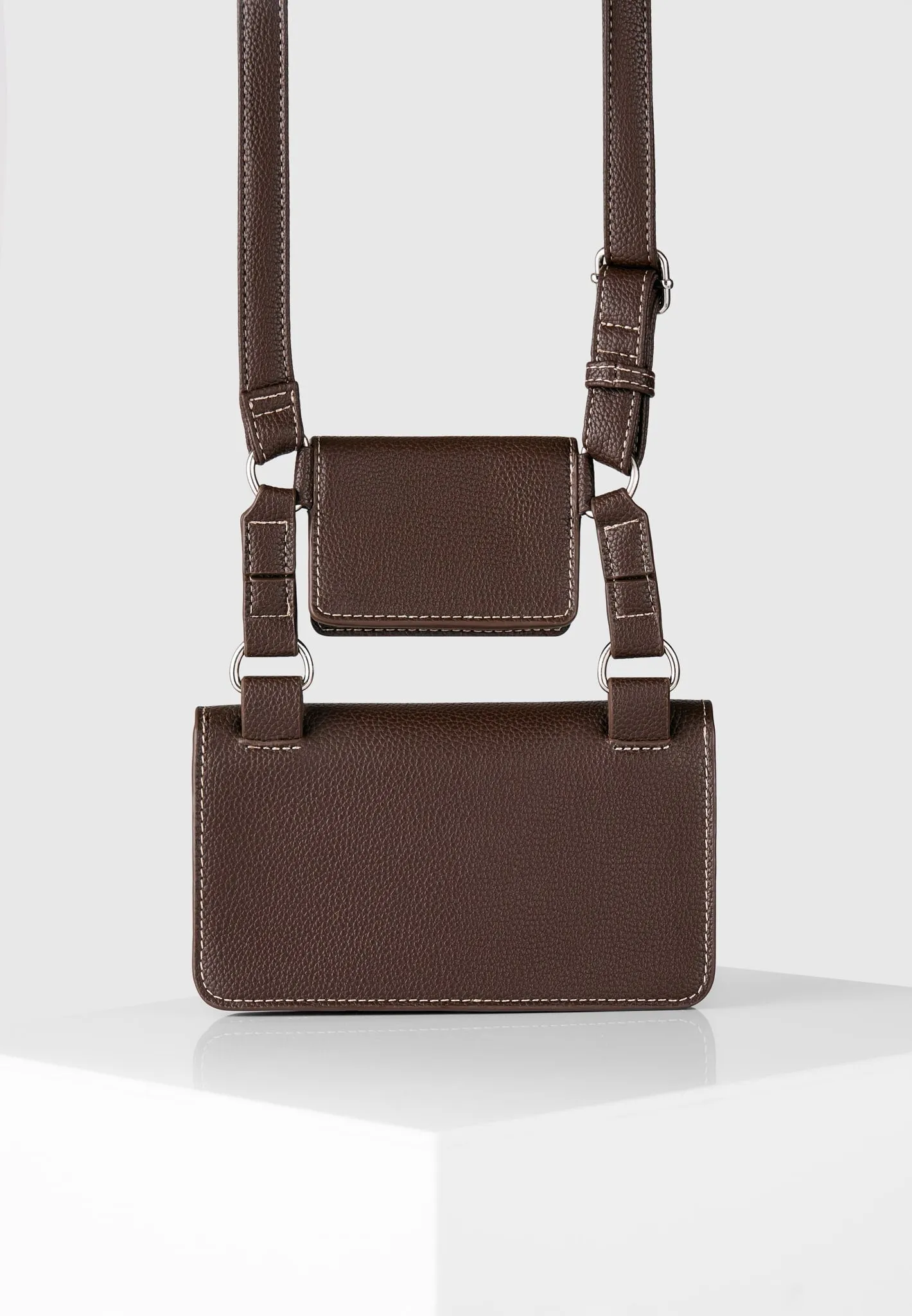 Monet Duo Crossbody Bag - Brown