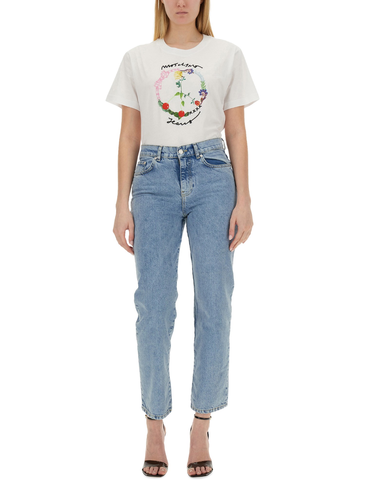 MOSCHINO JEANS    T-SHIRT WITH LOGO