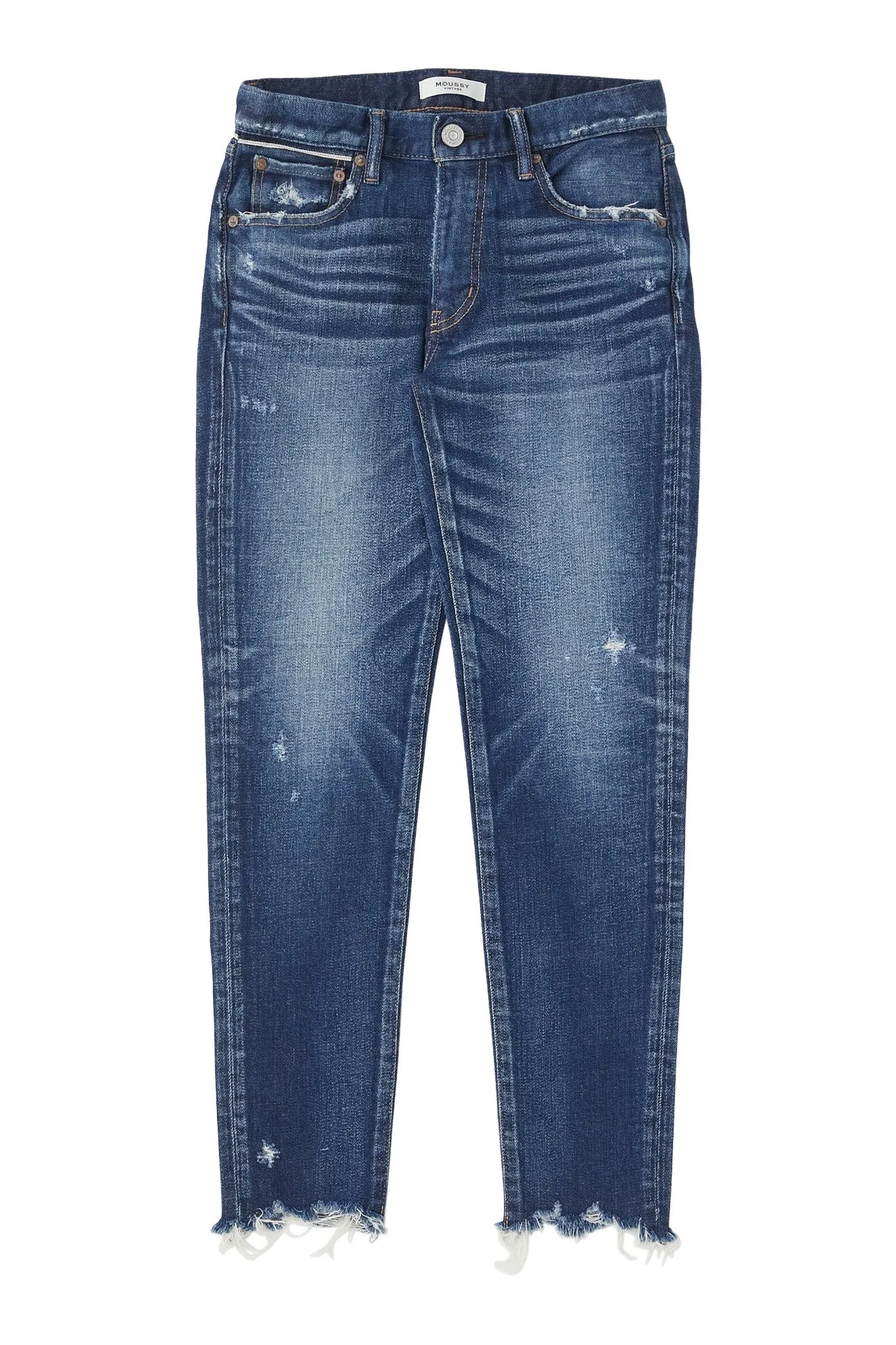 Moussy Denim Checotah Skinny in Dark Blue