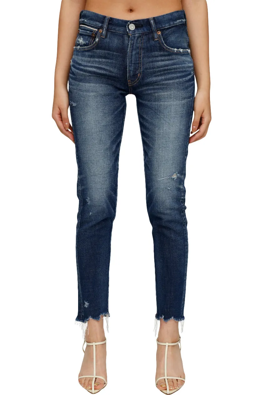 Moussy Denim Checotah Skinny in Dark Blue