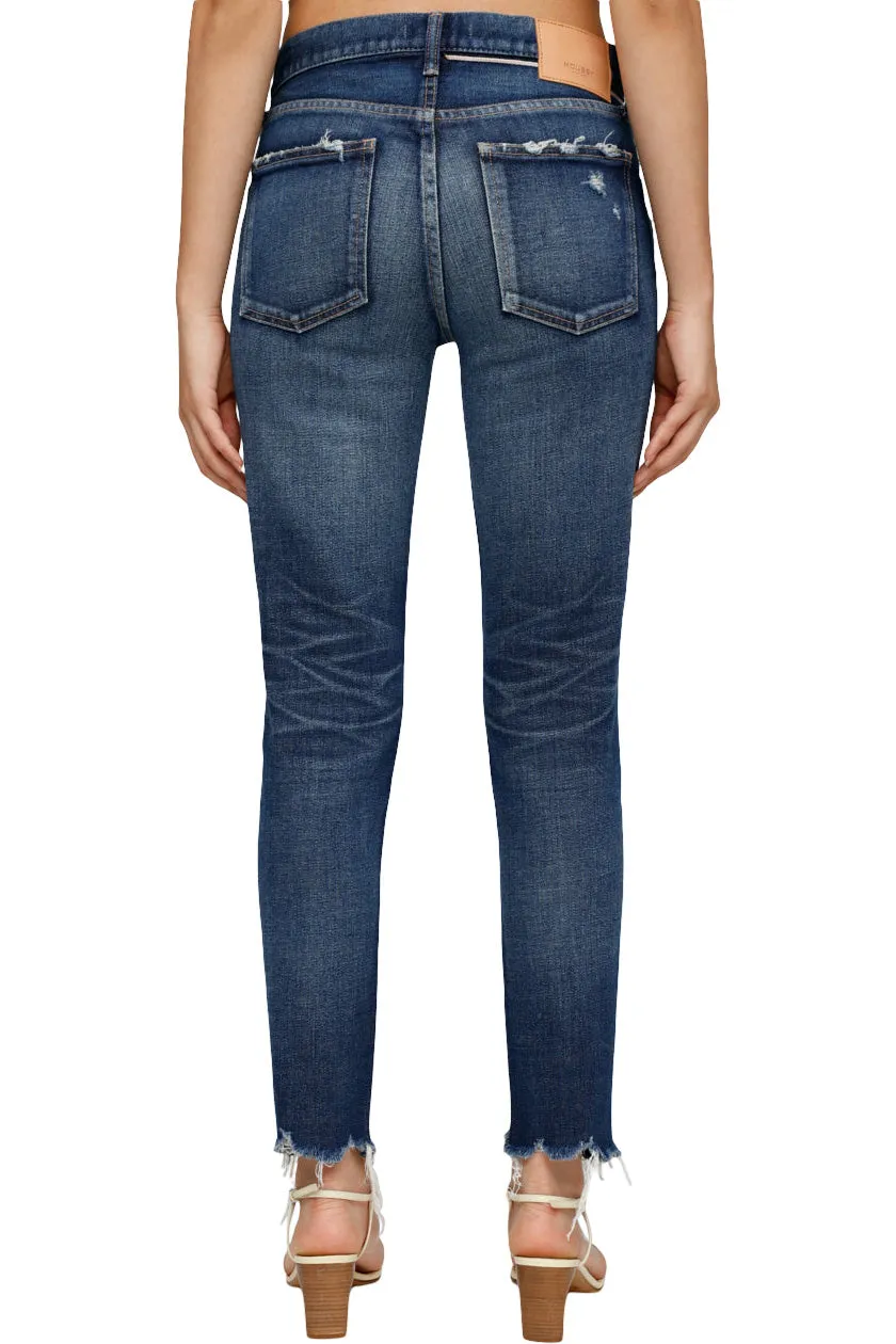 Moussy Denim Checotah Skinny in Dark Blue