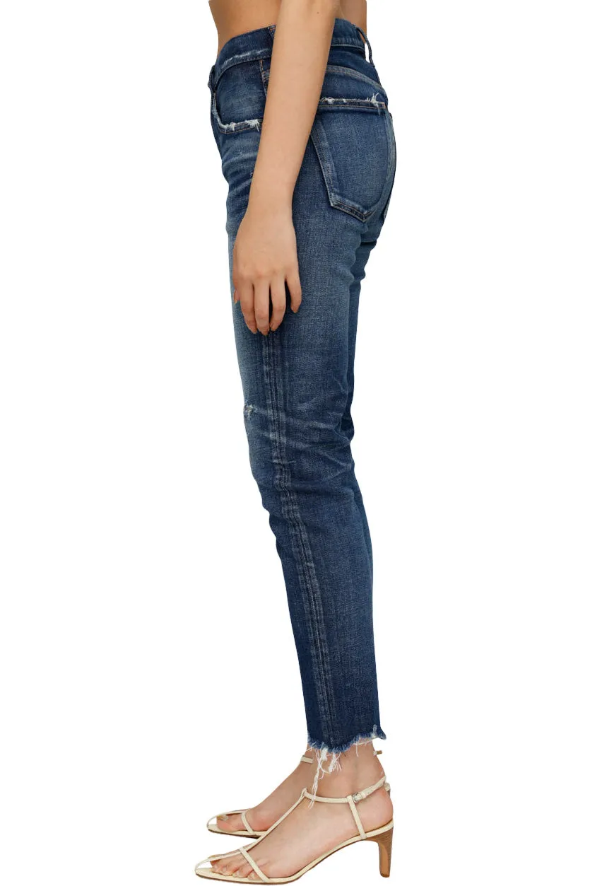 Moussy Denim Checotah Skinny in Dark Blue