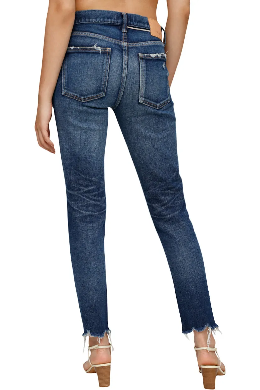 Moussy Denim Checotah Skinny in Dark Blue