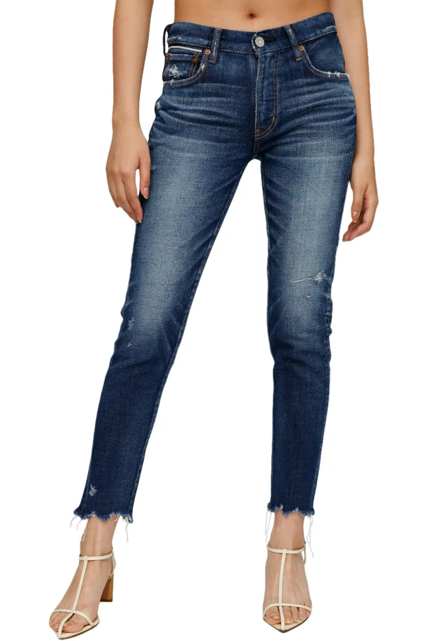 Moussy Denim Checotah Skinny in Dark Blue