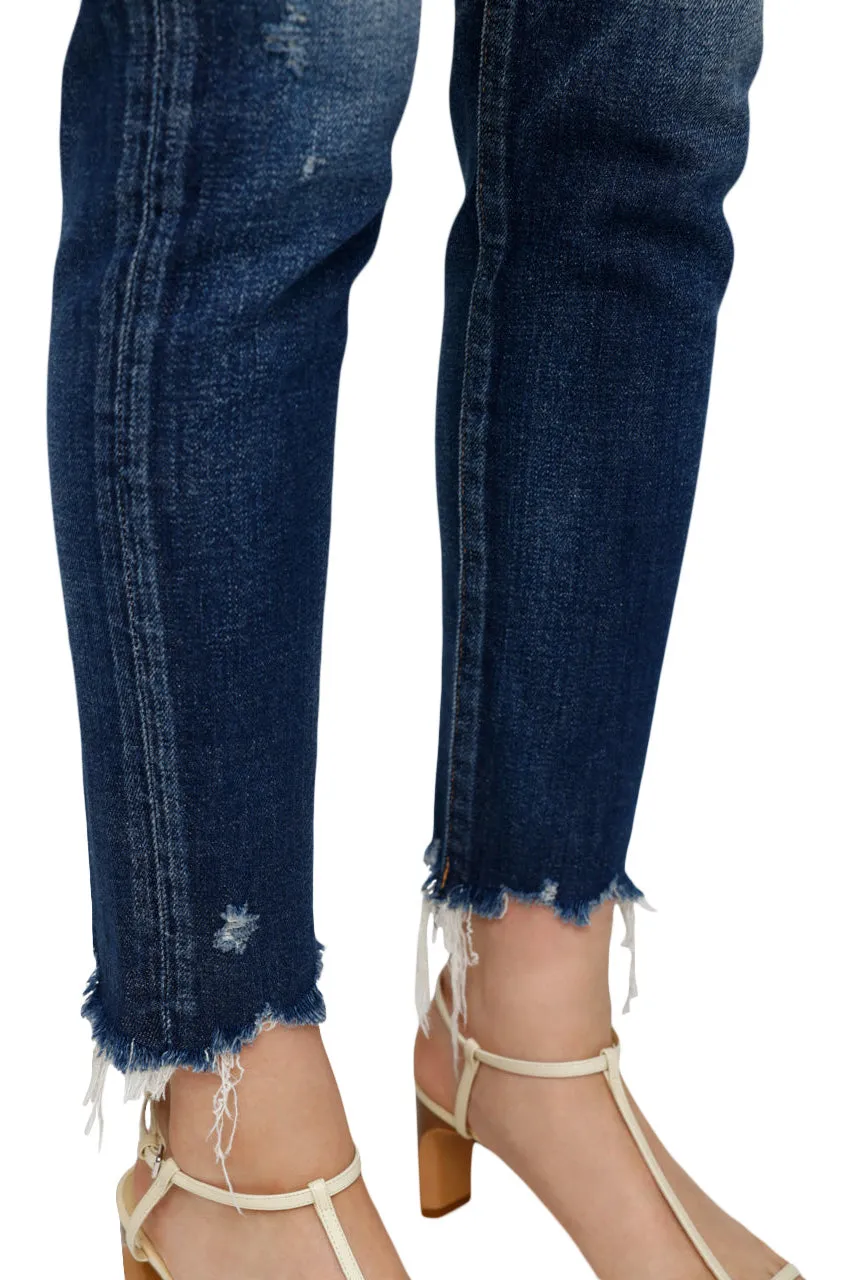 Moussy Denim Checotah Skinny in Dark Blue