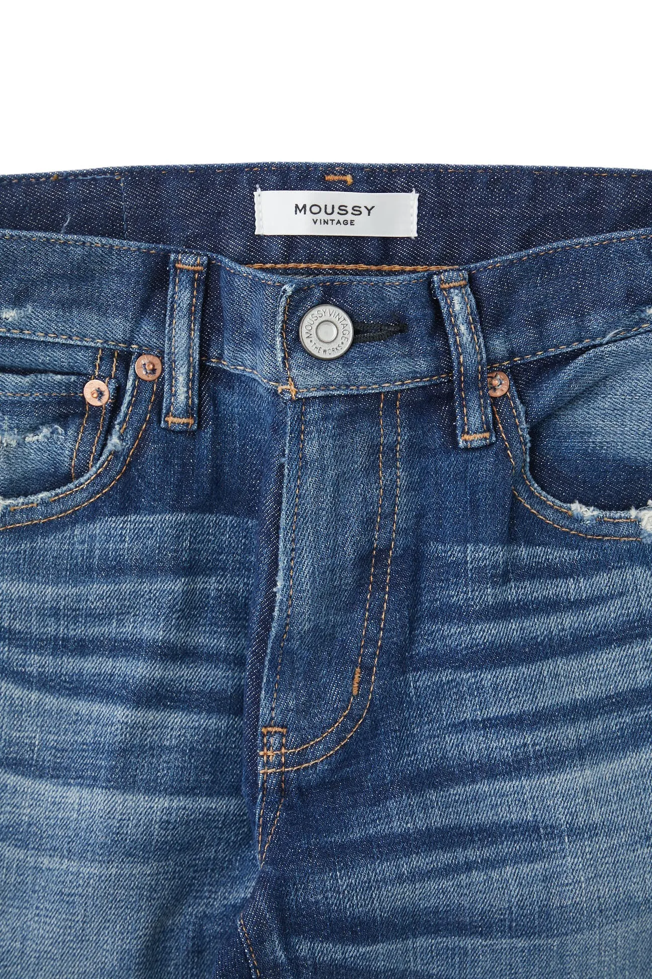 Moussy Denim Checotah Skinny in Dark Blue