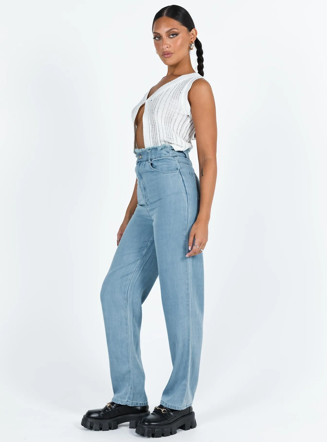 Nathalia Jeans Mid Wash Denim