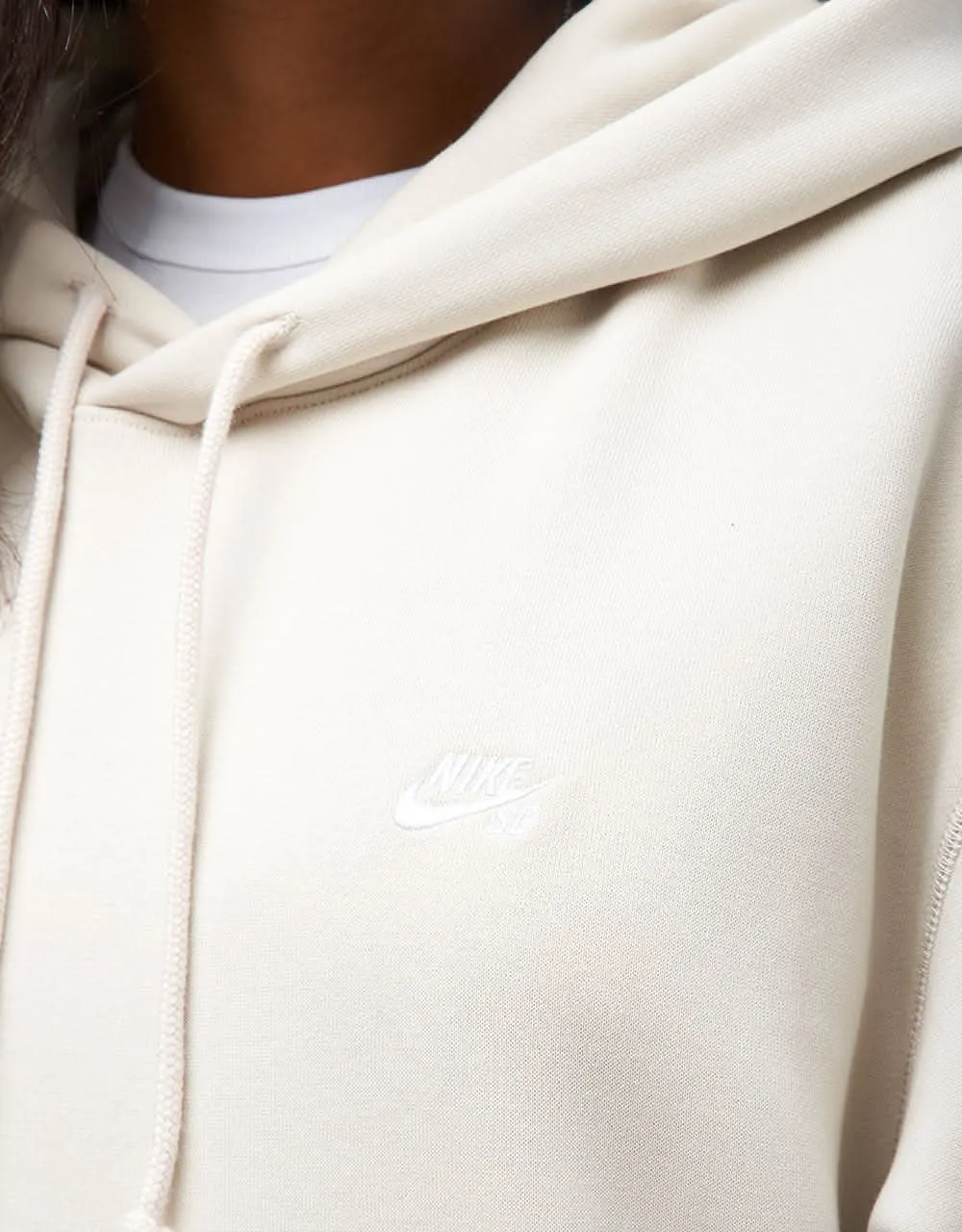 Nike SB Essential Logo Pullover Hoodie - Light Orewood Brown/White