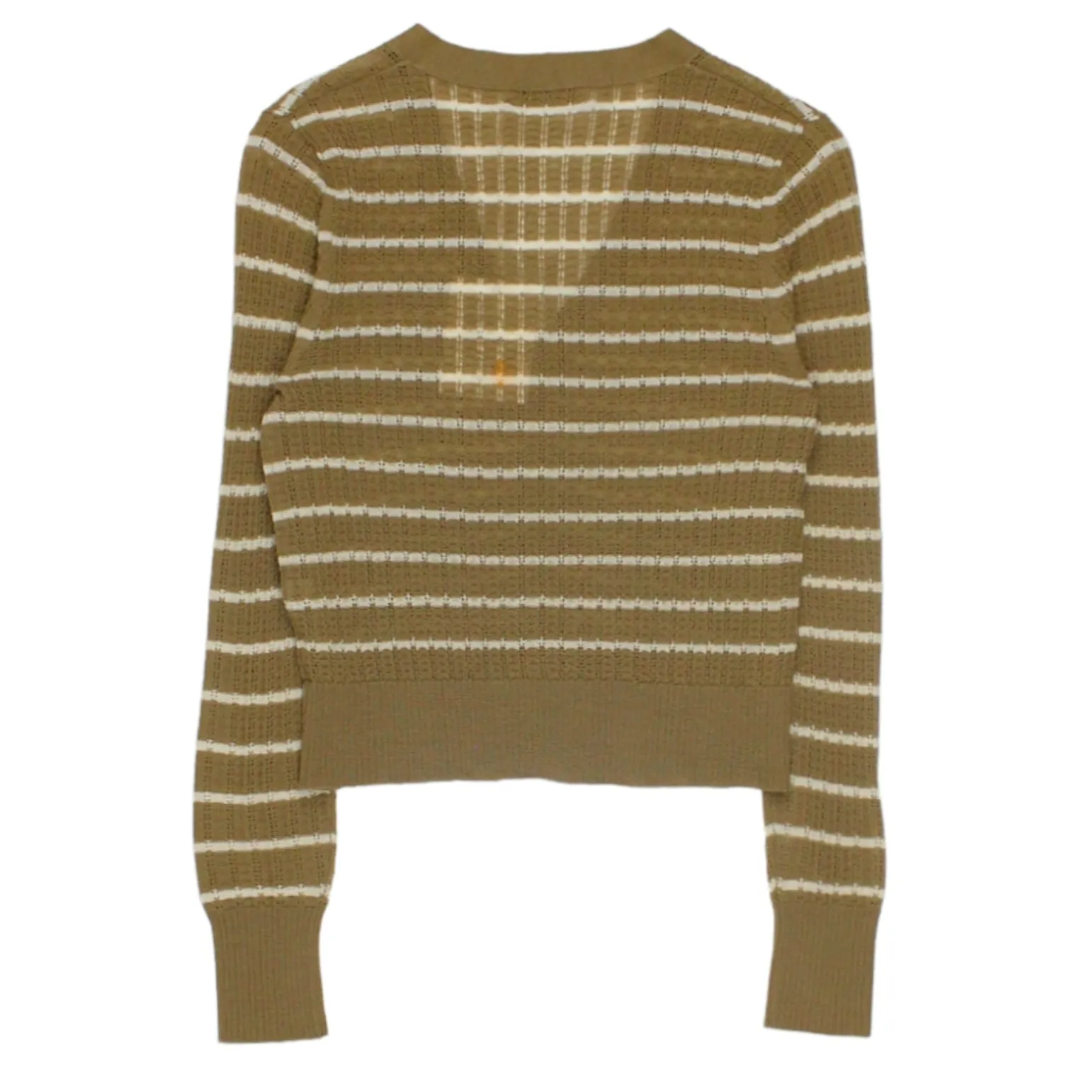 Orla Kiely Brown Striped Lace Cardigan