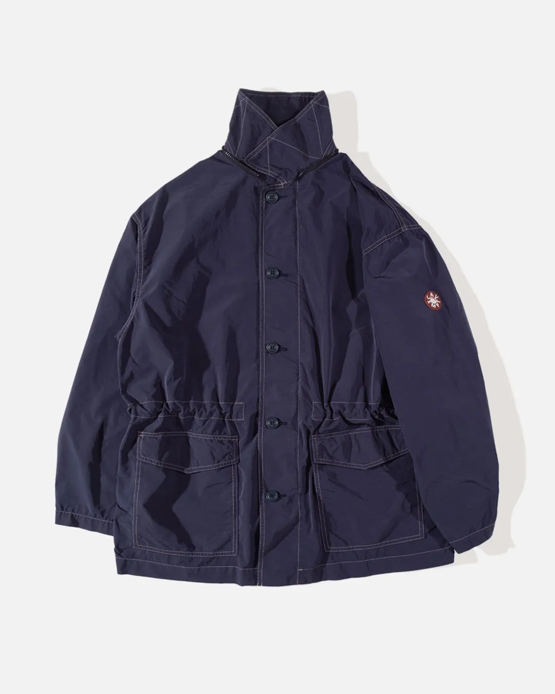 Overdye Detach Hood Coat - Navy