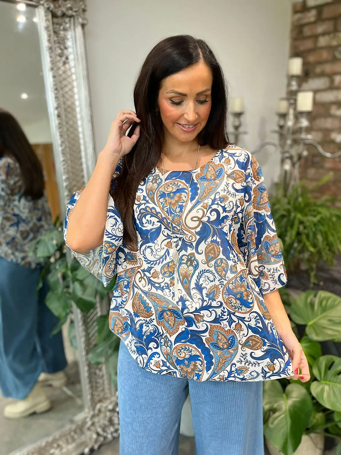 Paisley Chiffon Blouse Riley