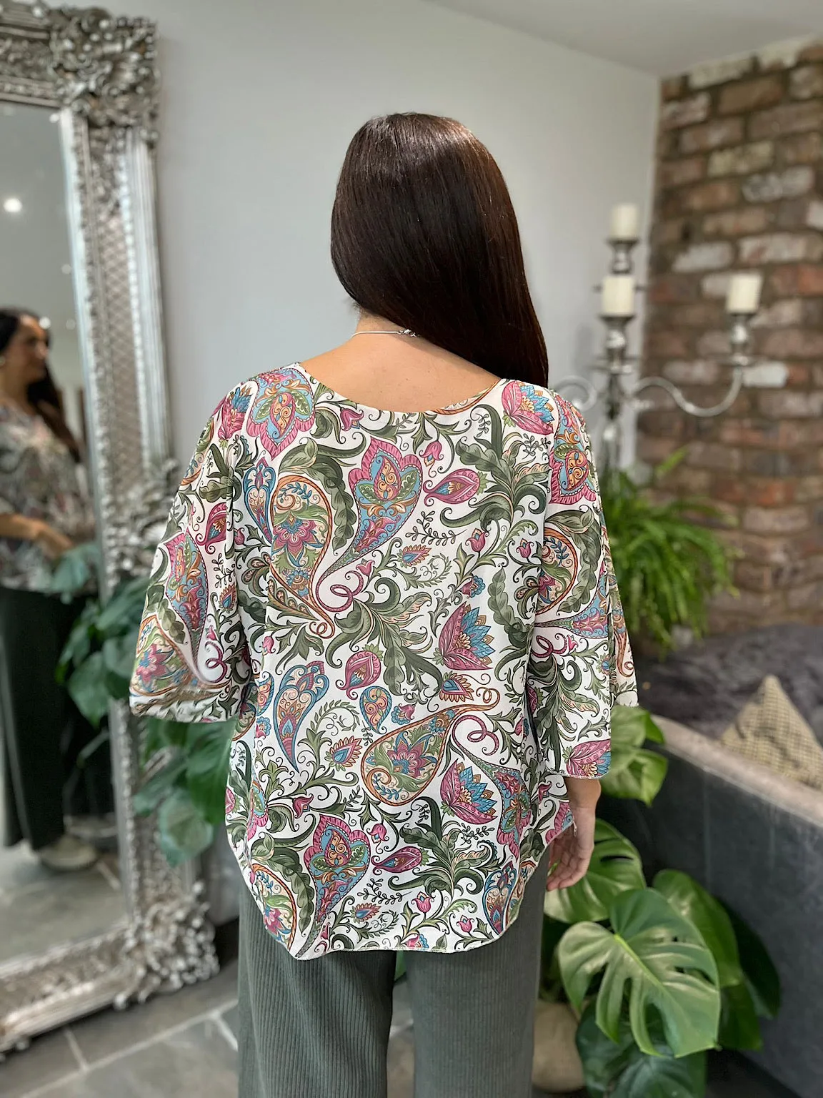 Paisley Chiffon Blouse Riley