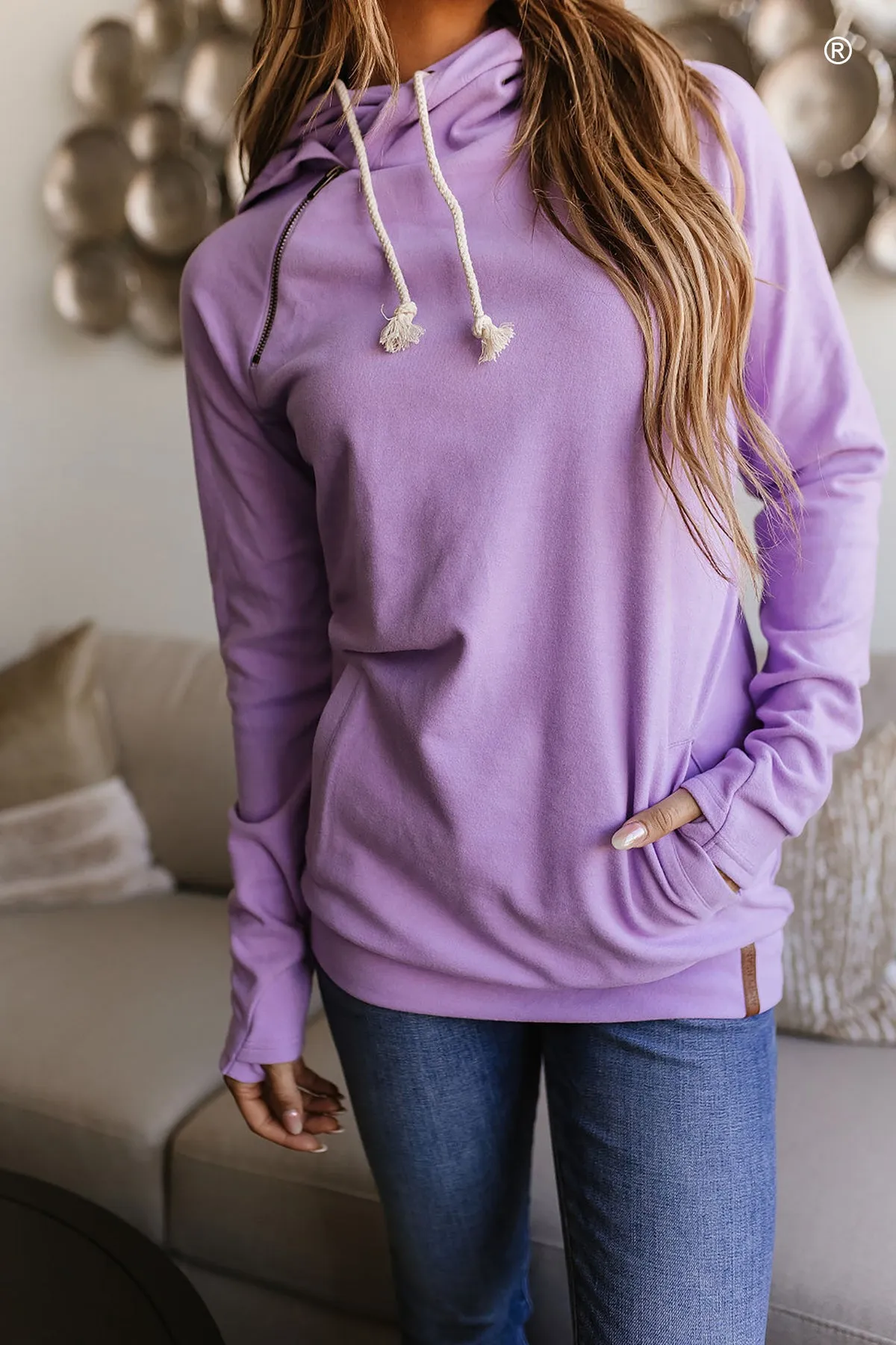 Performance Fleece DoubleHood Sweatshirt - Wisteria