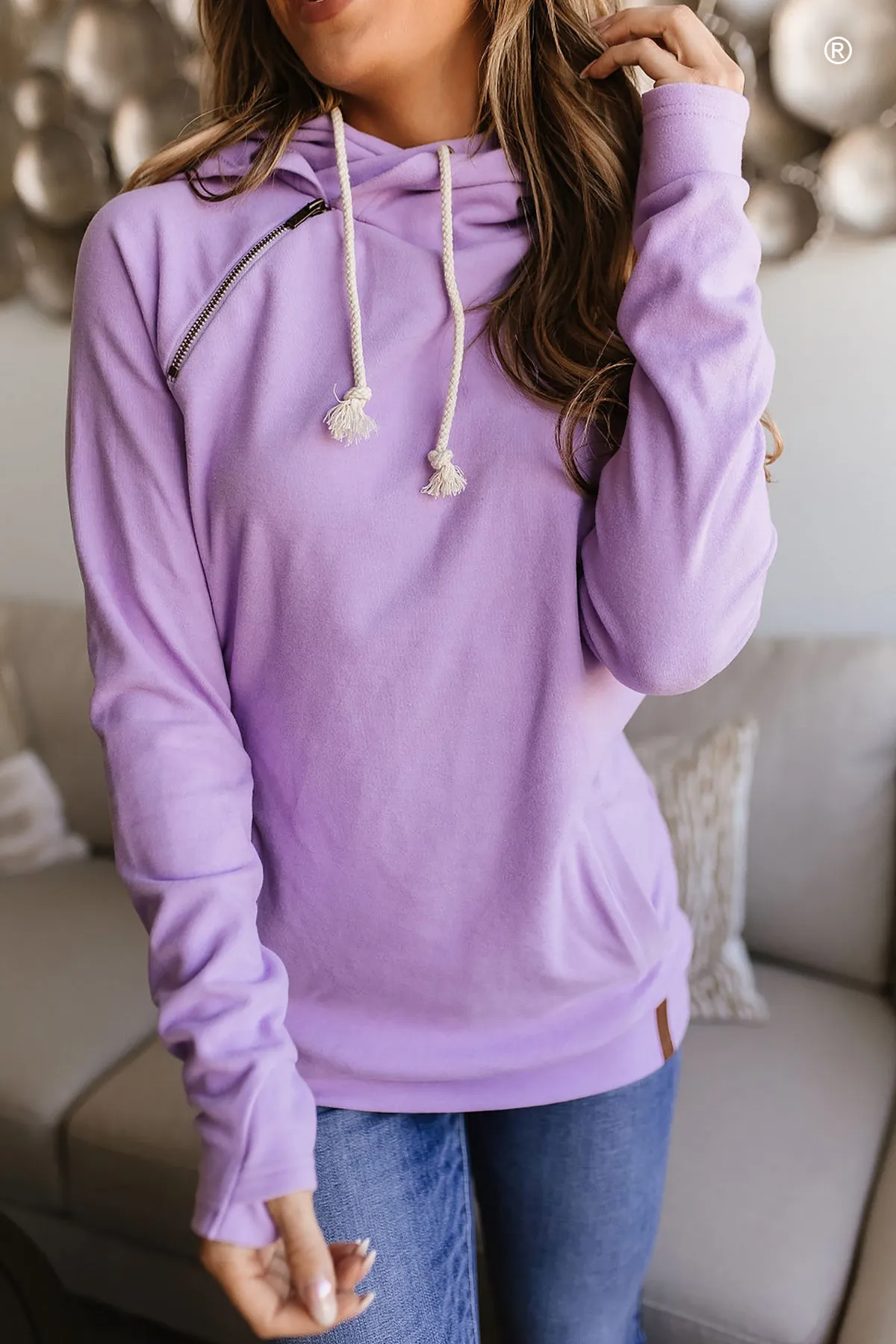 Performance Fleece DoubleHood Sweatshirt - Wisteria