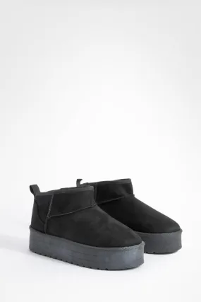 Platform Ultra Mini Cozy Boots