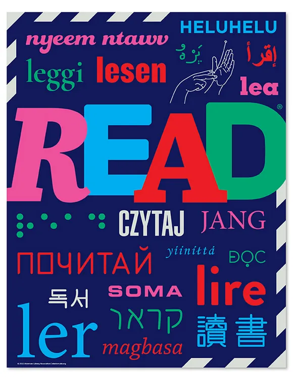 Read Around the World Poster