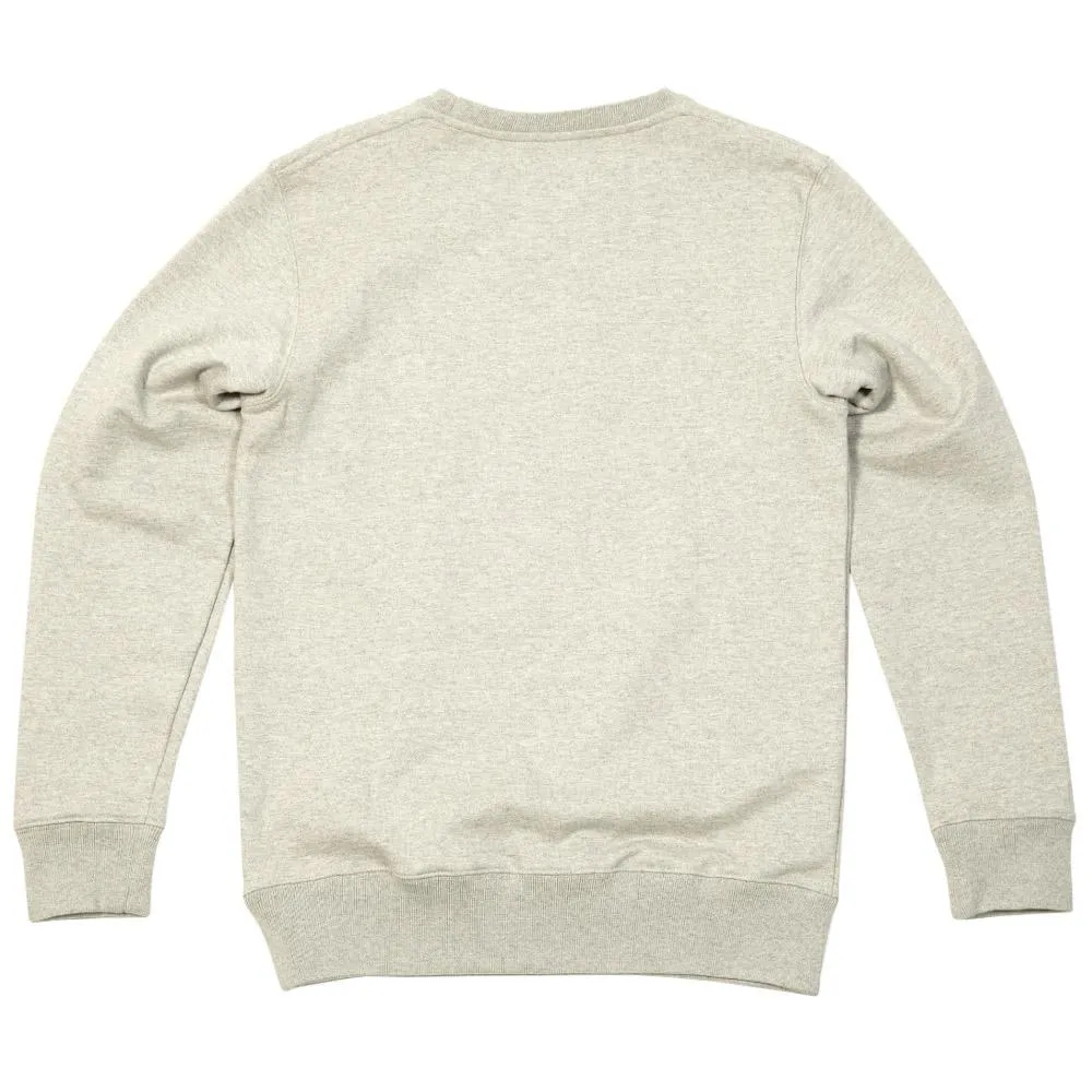 Saturdays Bowery Chest S Crew Neck SweatGrey Heather