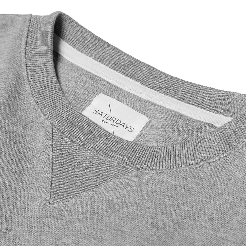 Saturdays Bowery Snake Crew Neck SweatGrey Heather