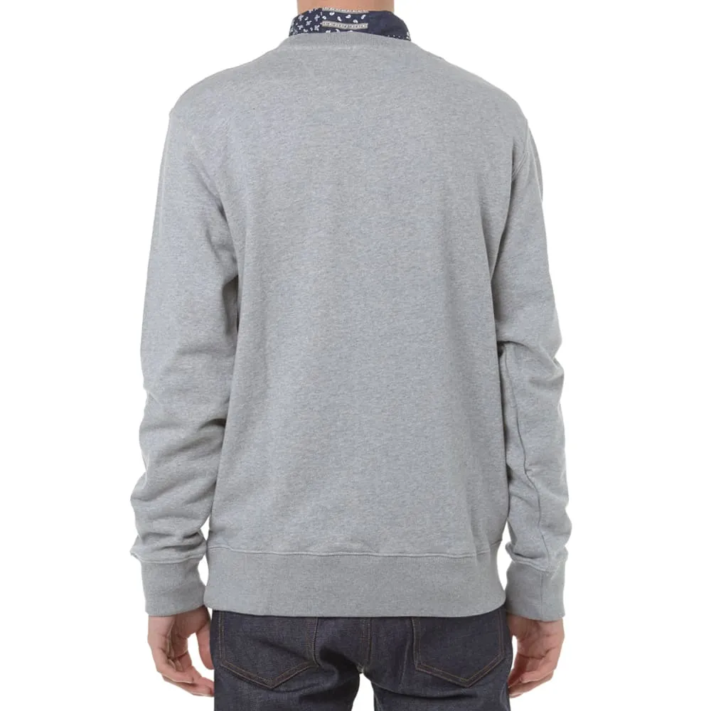 Saturdays Bowery Snake Crew Neck SweatGrey Heather