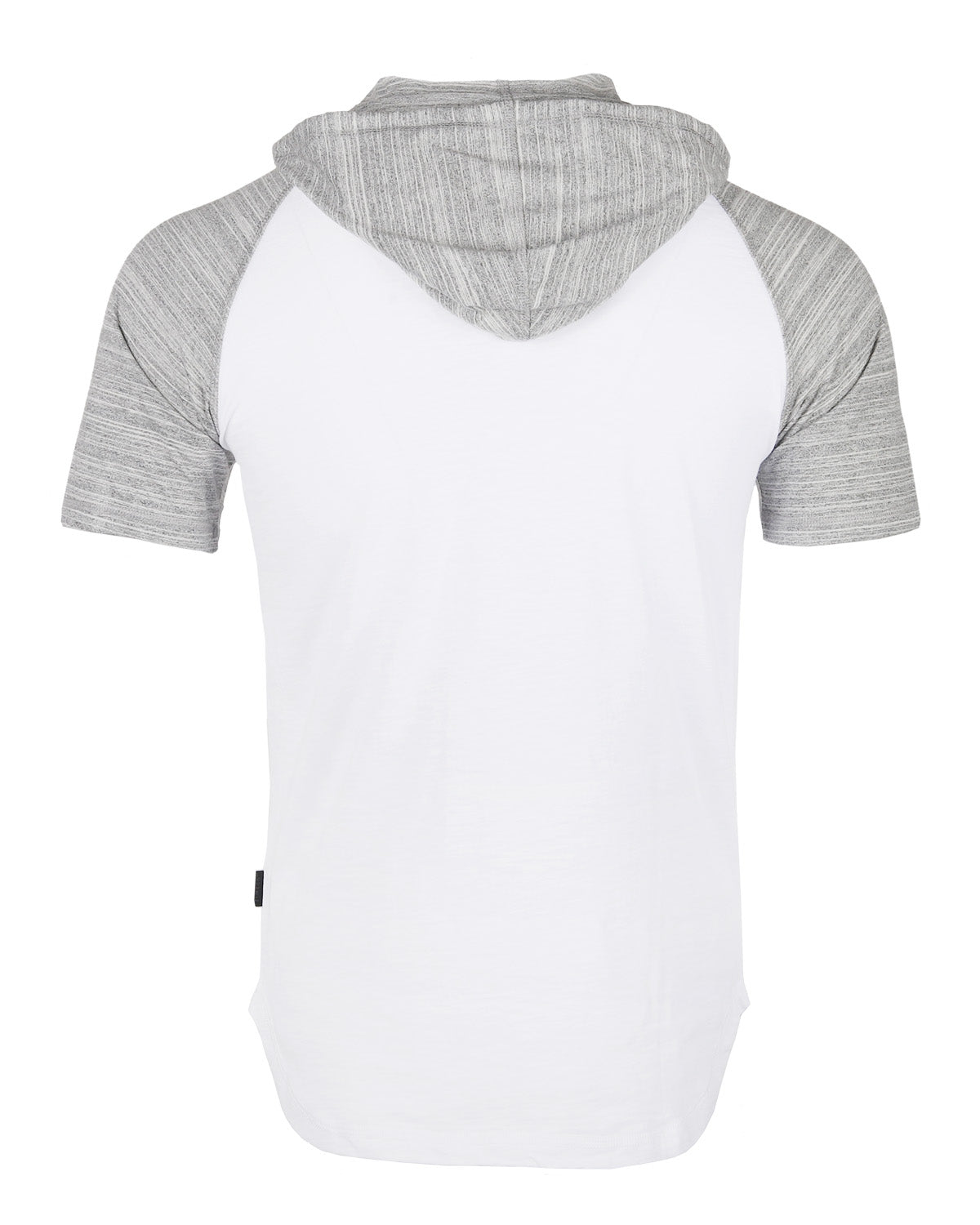 Short Sleeve Raglan Henley Hoodie