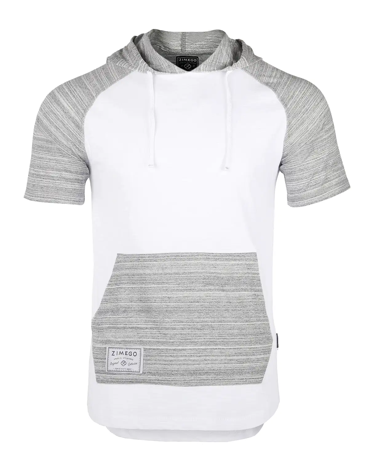 Short Sleeve Raglan Henley Hoodie