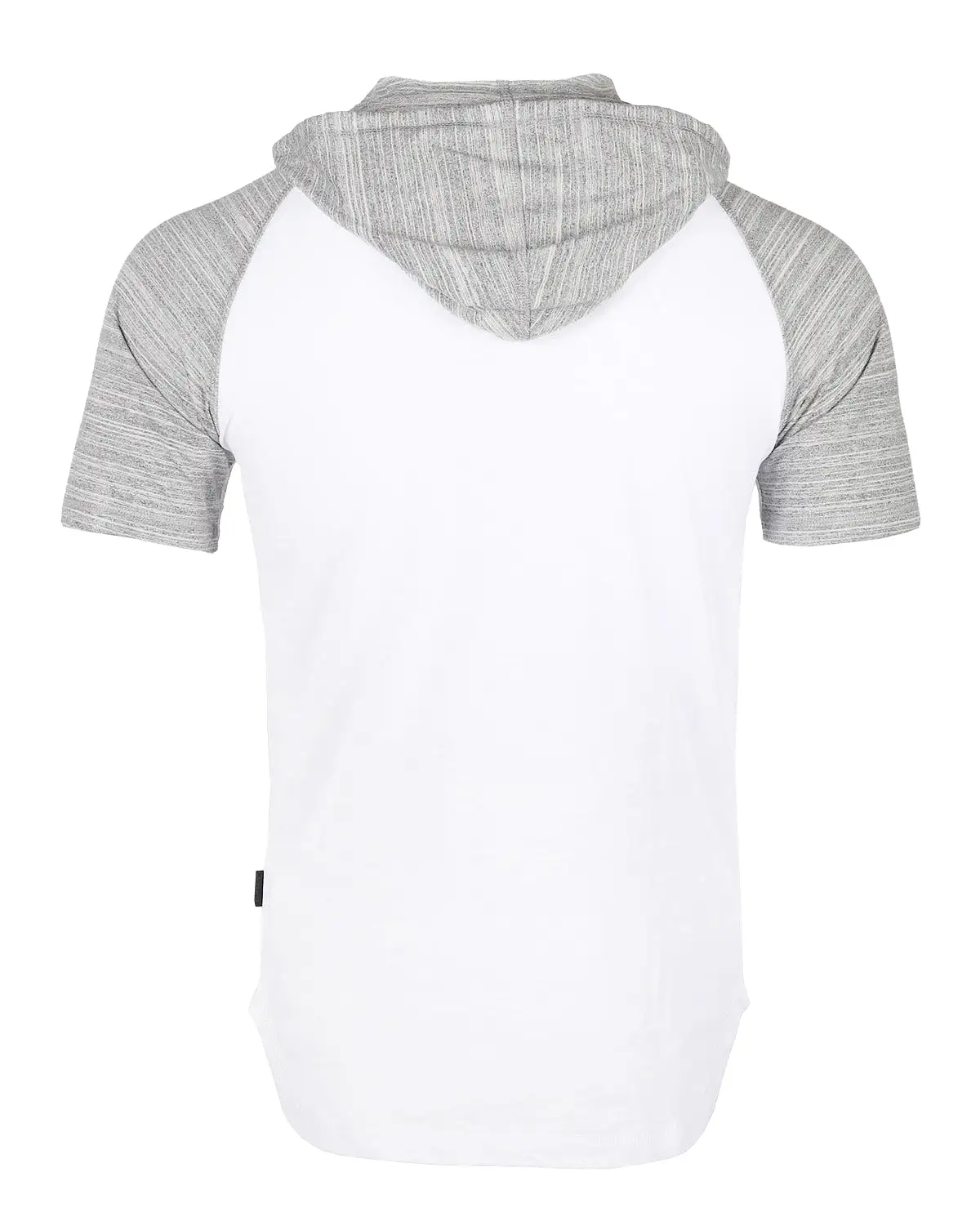 Short Sleeve Raglan Henley Hoodie