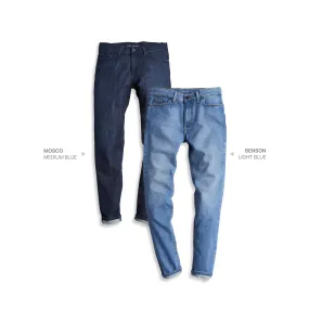 Skinny Mosco Dark Blue and Benson Light Blue 2-Pack Jeans