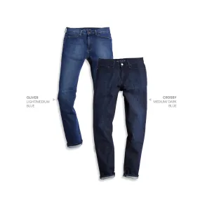 Straight Oliver Light/Medium Blue and Crosby Medium/Dark Blue 2-Pack Jeans