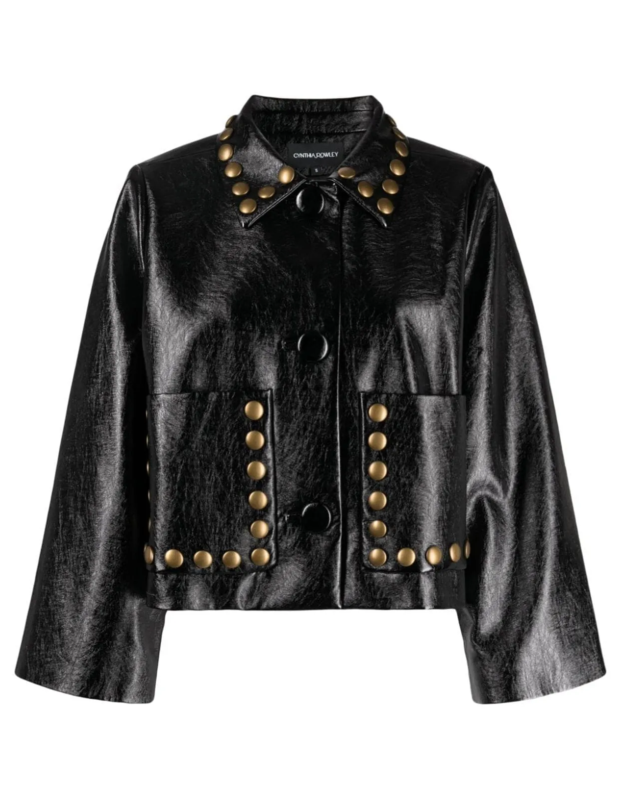 Studded Vegan Leather Jacket