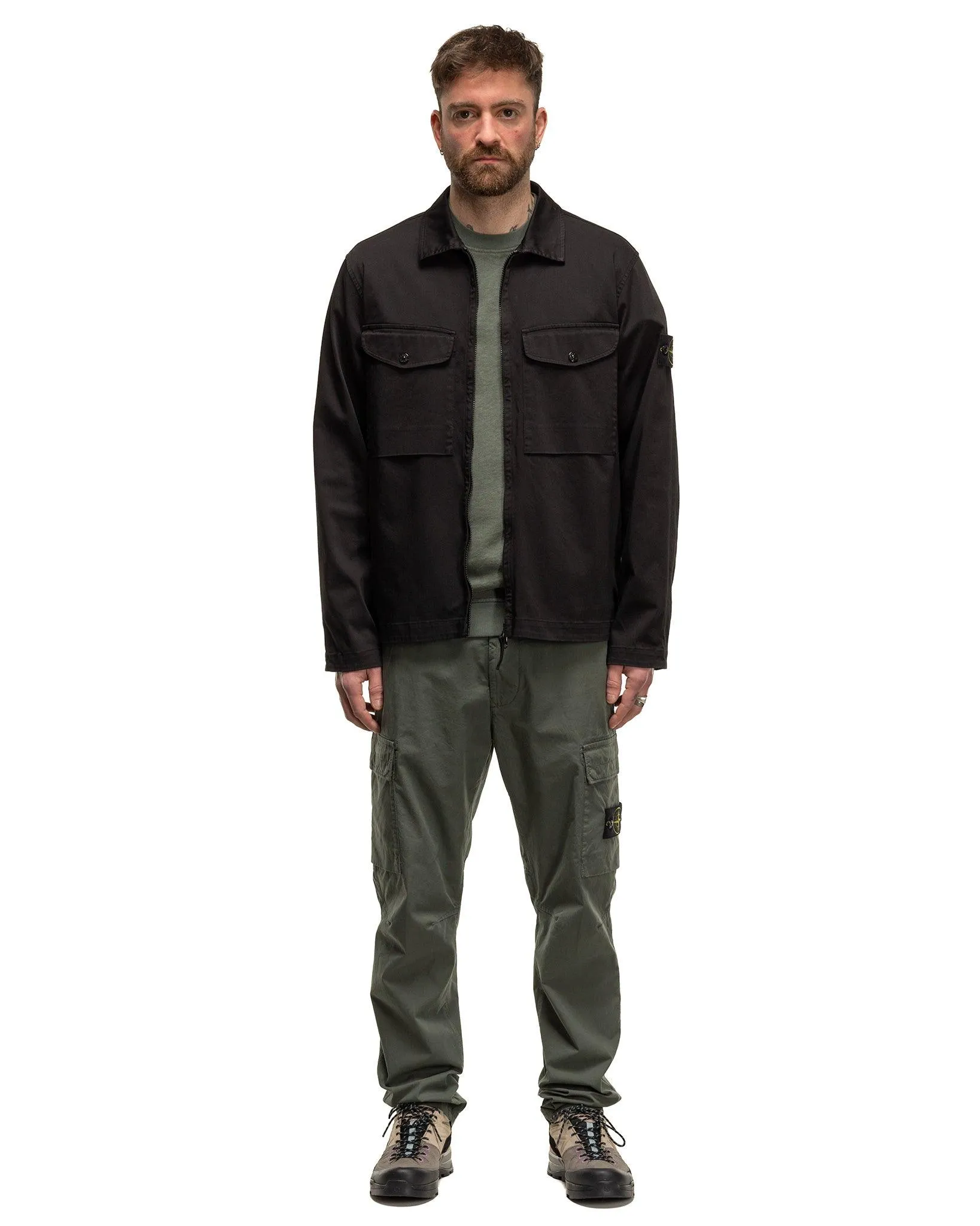 Supima Cotton Twill Stretch-TC Regular Fit Cargo Pants Musk