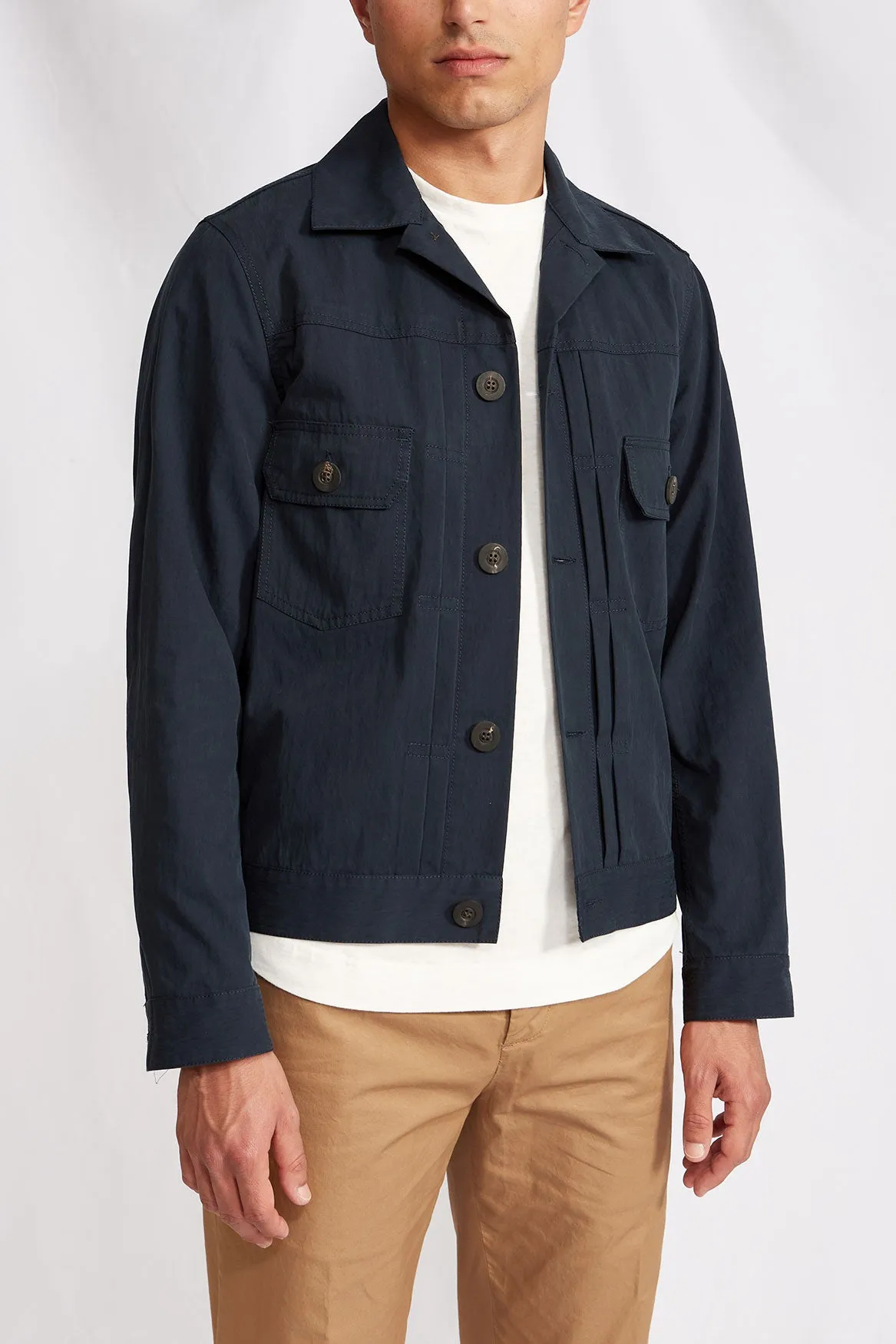 TACUS navy broken Japanese cotton 1144