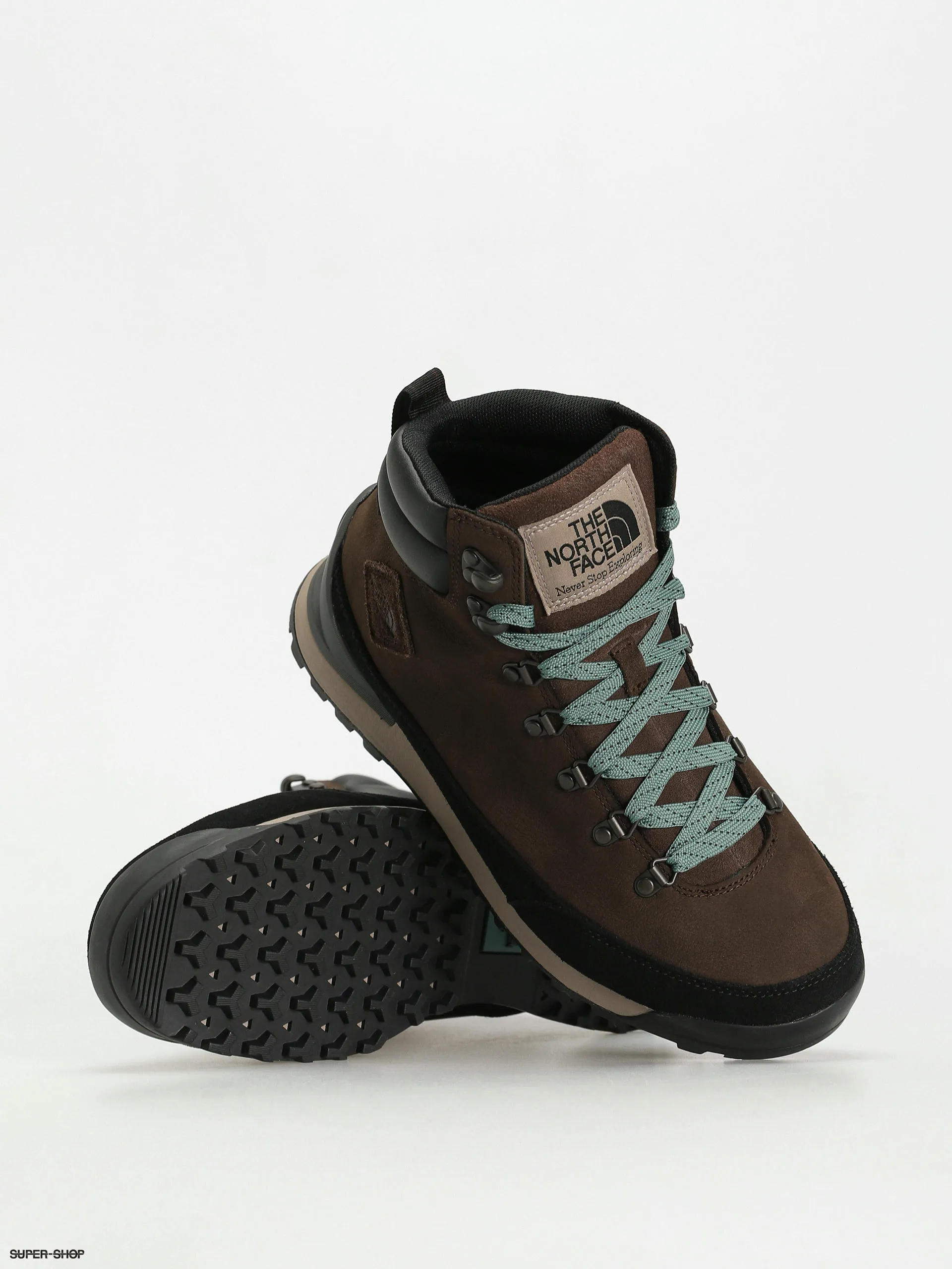 The North Face Back To Berkeley Iv Leather Wp Shoes (demitasse brown/tnf black)