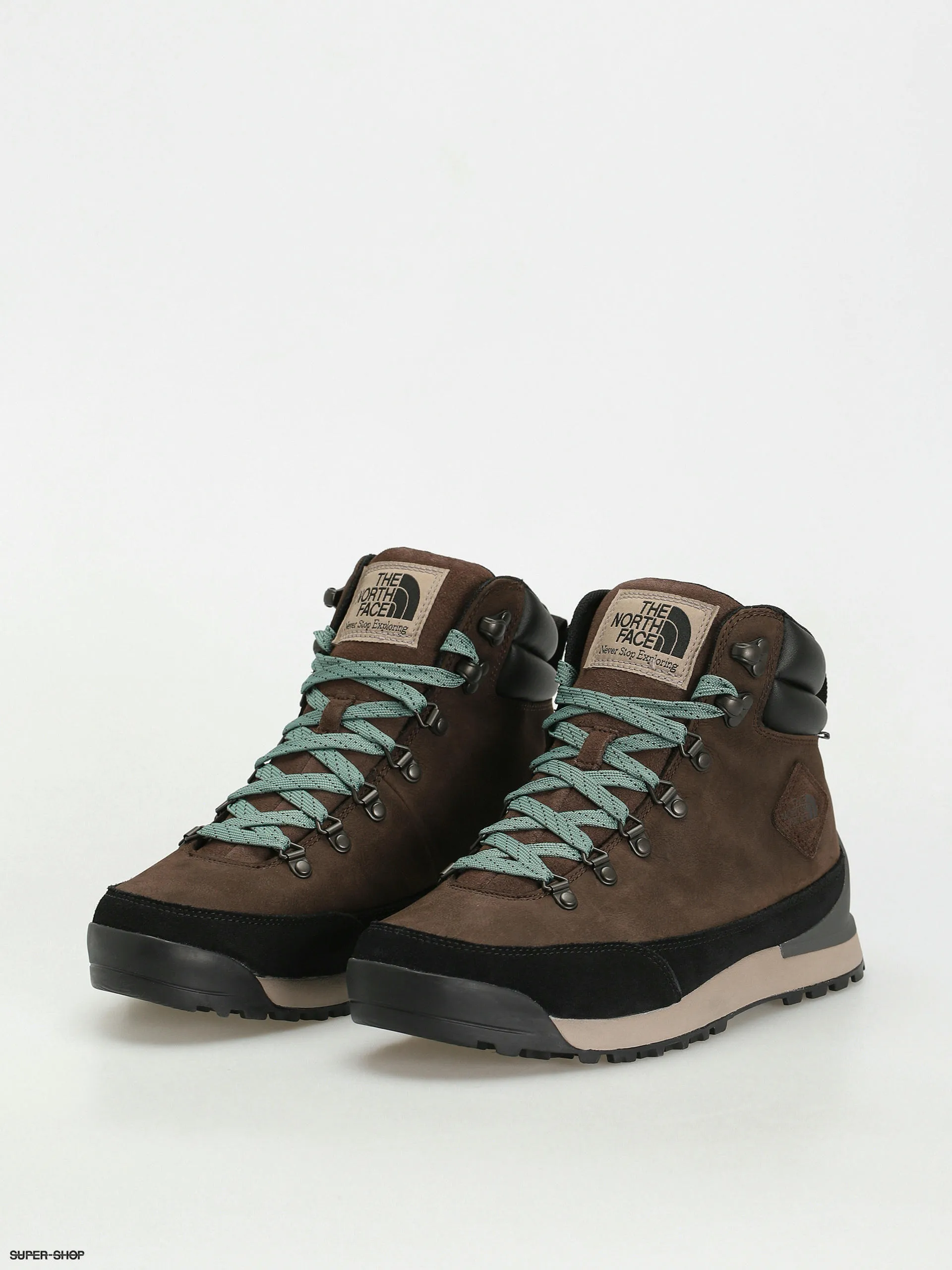 The North Face Back To Berkeley Iv Leather Wp Shoes (demitasse brown/tnf black)