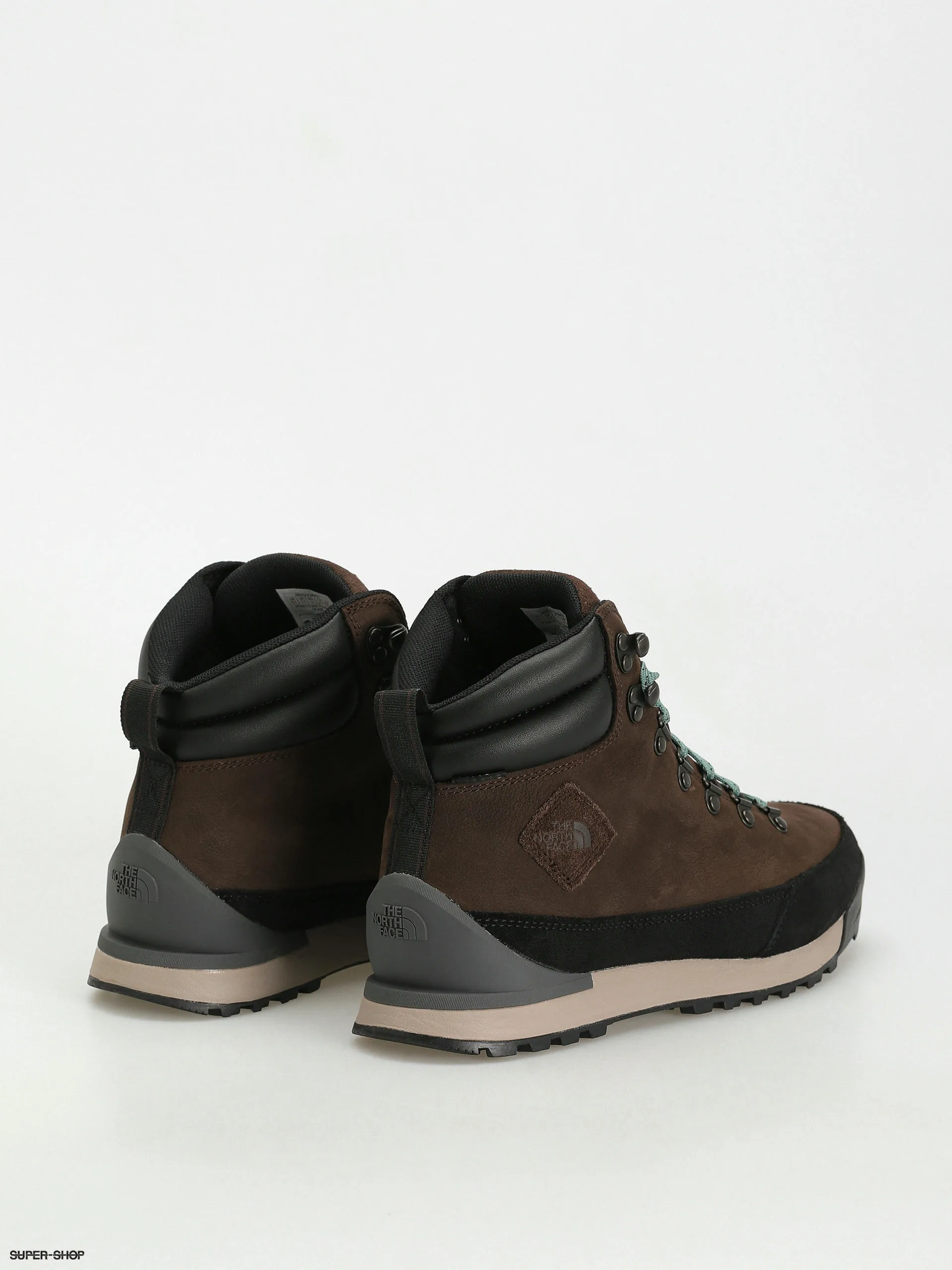 The North Face Back To Berkeley Iv Leather Wp Shoes (demitasse brown/tnf black)