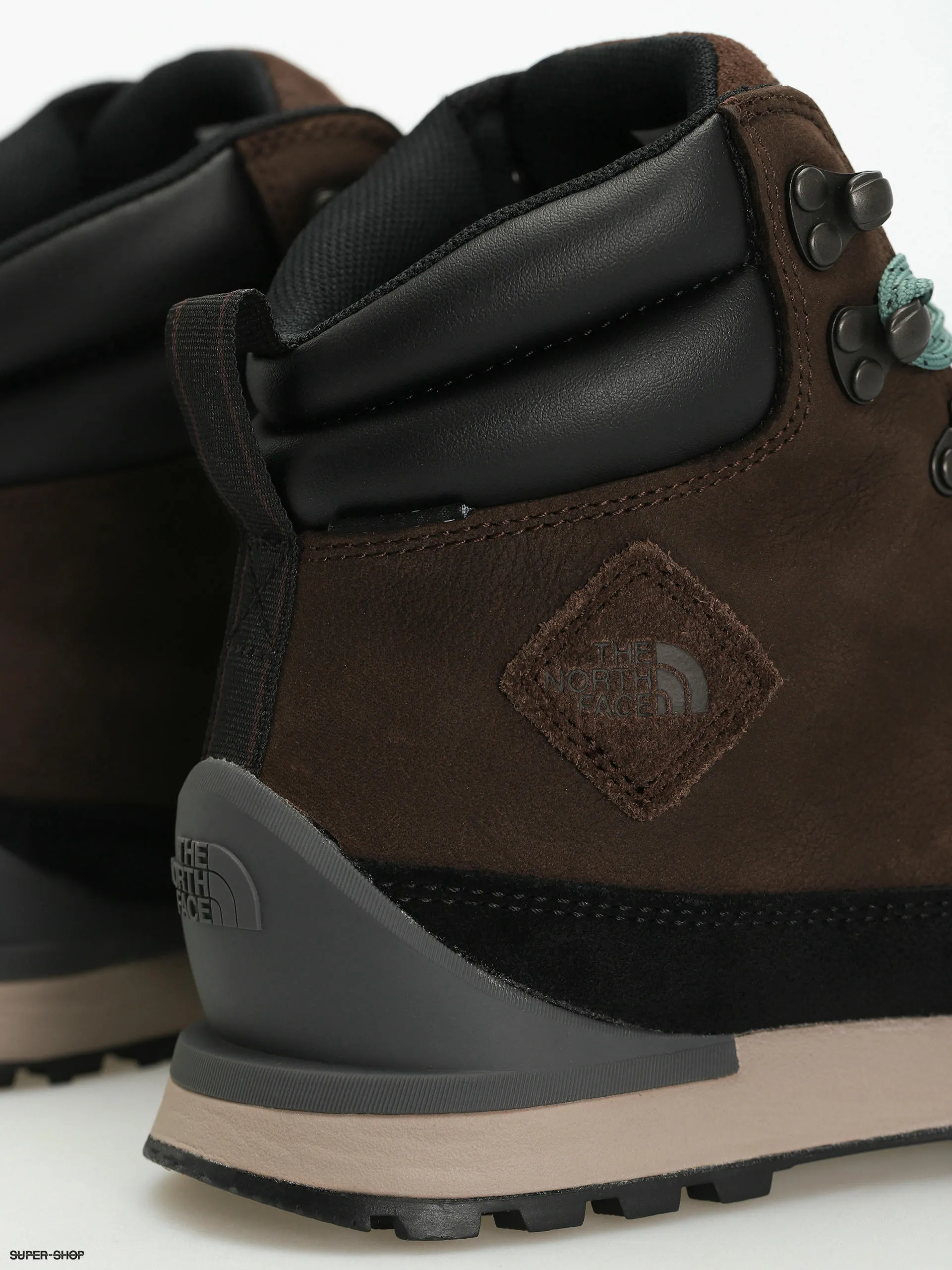 The North Face Back To Berkeley Iv Leather Wp Shoes (demitasse brown/tnf black)