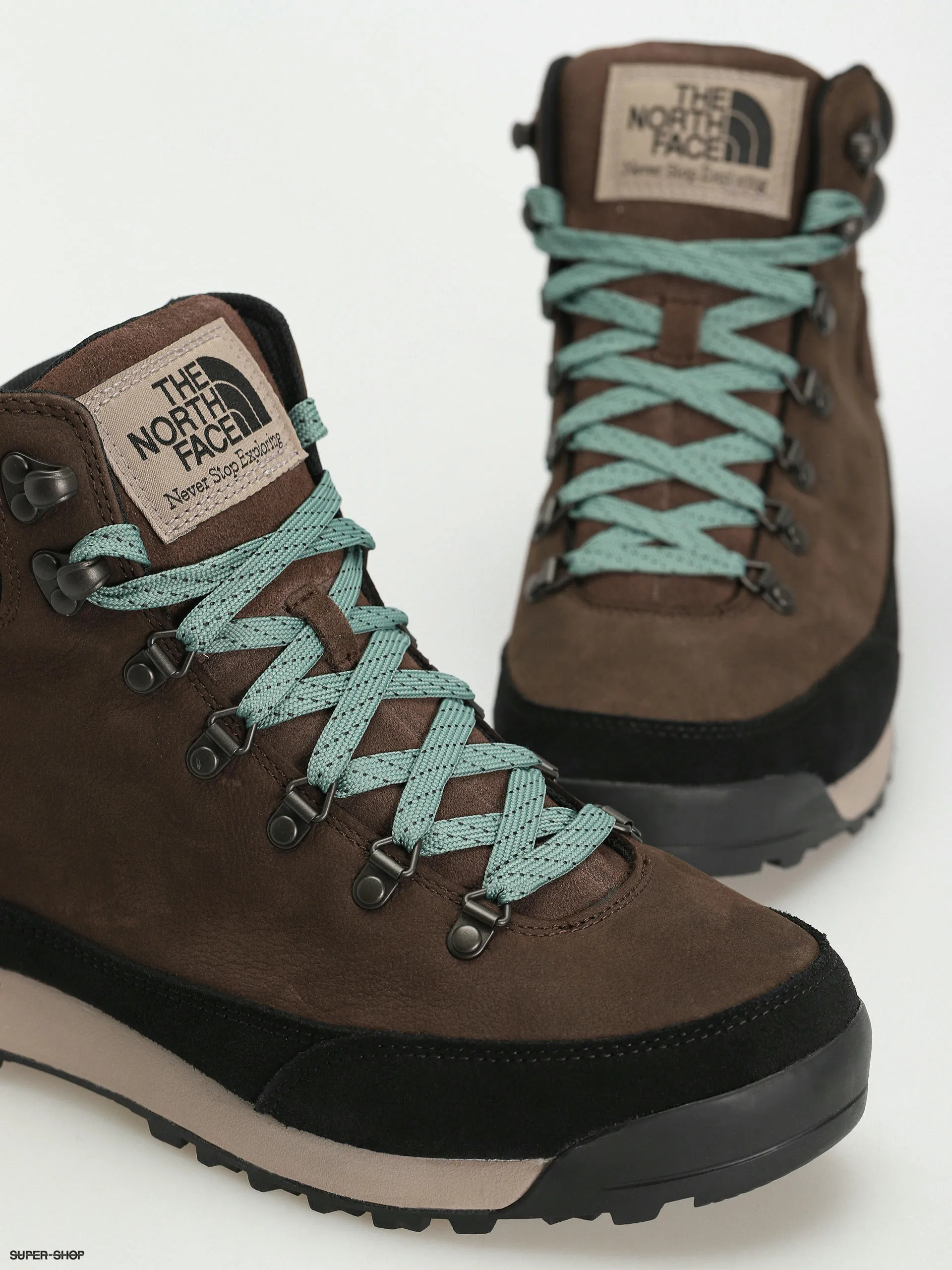 The North Face Back To Berkeley Iv Leather Wp Shoes (demitasse brown/tnf black)