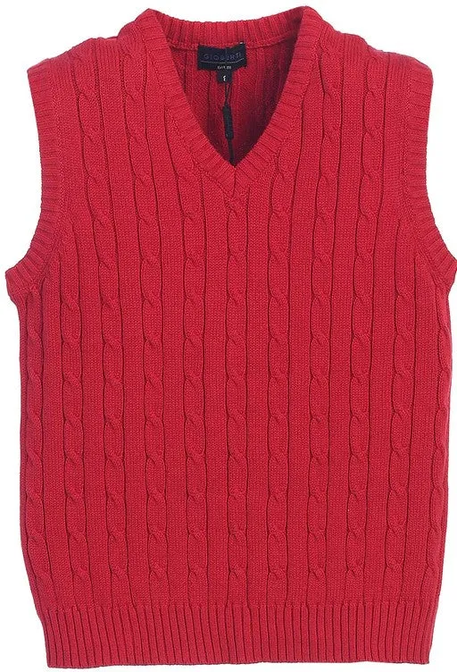 TODDLER'S, KIDS AND BOYS V-NECK SWEATER VEST