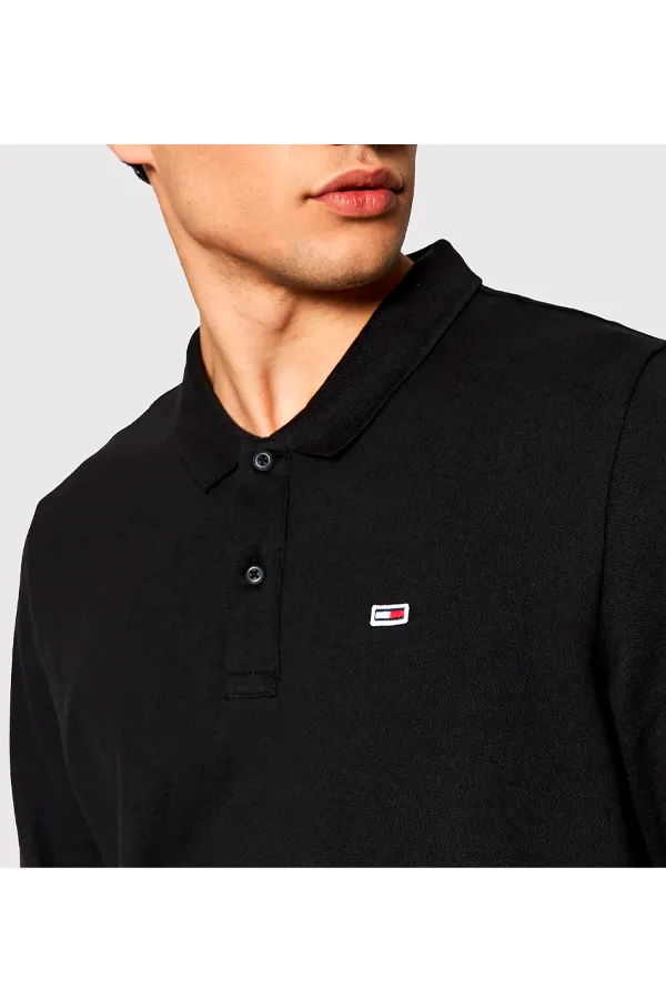 Tommy Hilfiger Regular L/S Polo Black