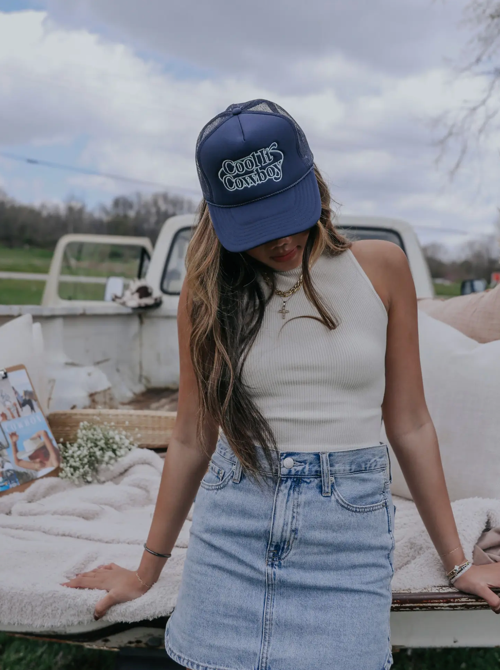 Trucker Hat - Cool It Cowboy: Navy