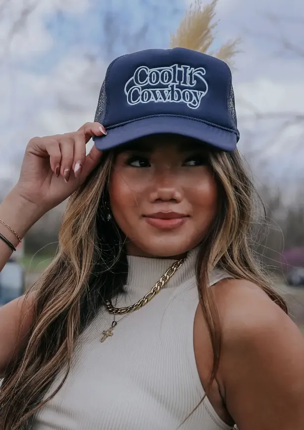 Trucker Hat - Cool It Cowboy: Navy