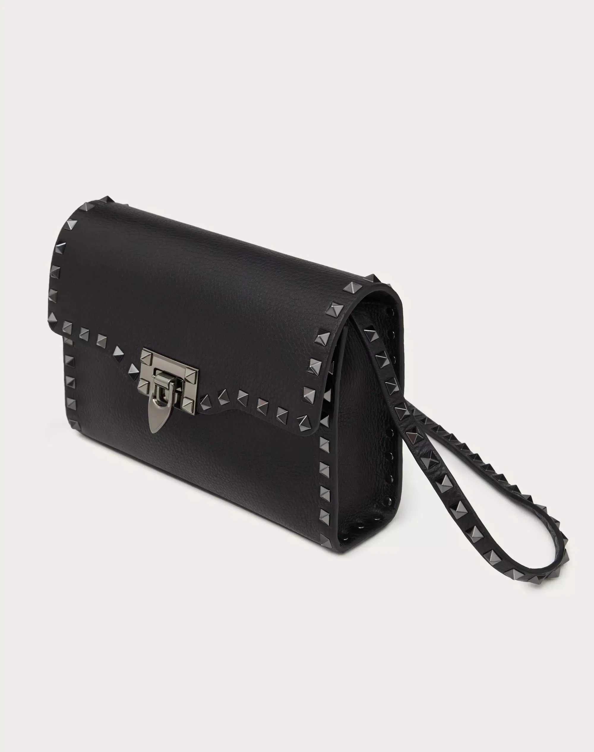 Valentino Garavani Small Rockstud Grainy Calfskin Crossbody Bag