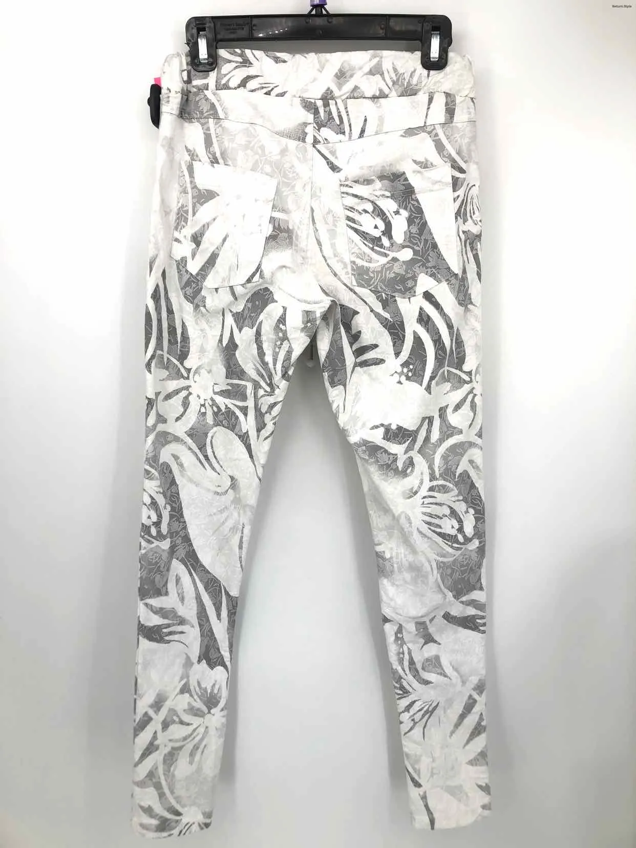 VENTI6 White Gray Italian Made Jogger Size SMALL (S) Pants