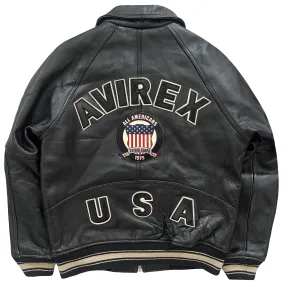 Vintage Avirex Leather Varsity Jacket