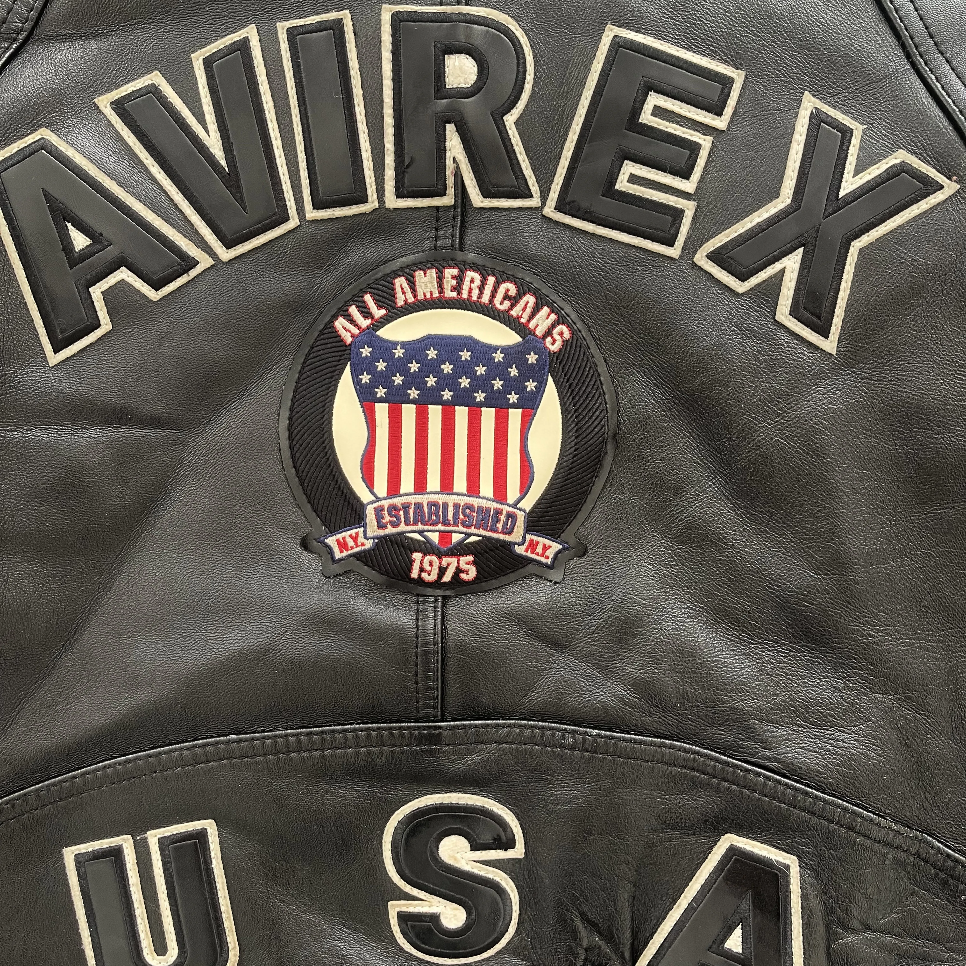 Vintage Avirex Leather Varsity Jacket